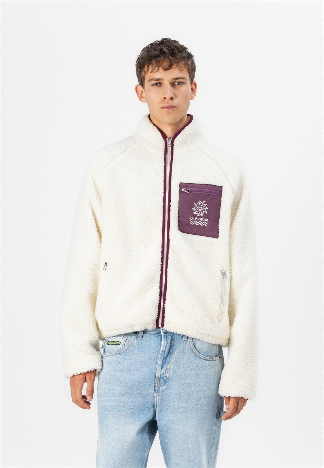 On Vacation SUNSHINE FLEECE JACKET UNISEX - Fleecejacke - beige