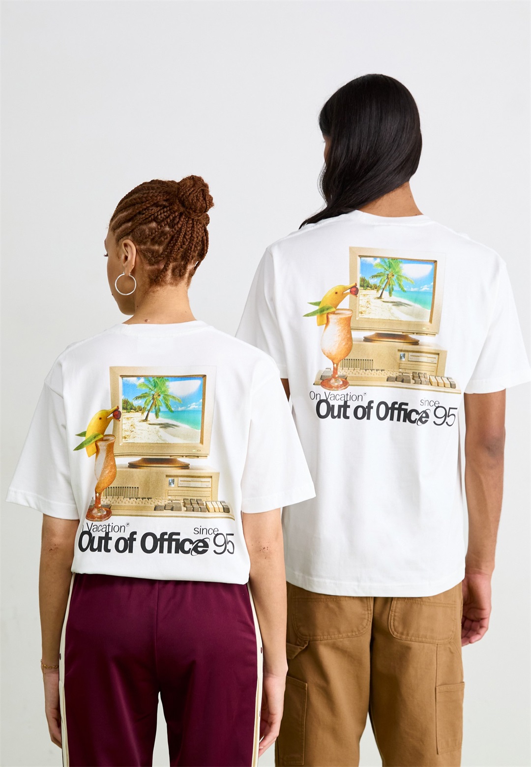 On Vacation OUT OF OFFICE UNISEX - T-Shirt print - white/weiß