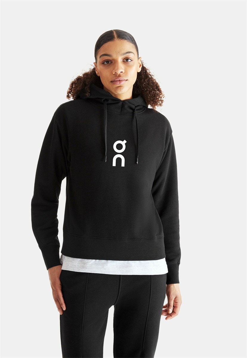 On CLUB HOODIE - Kapuzenpullover - black/schwarz