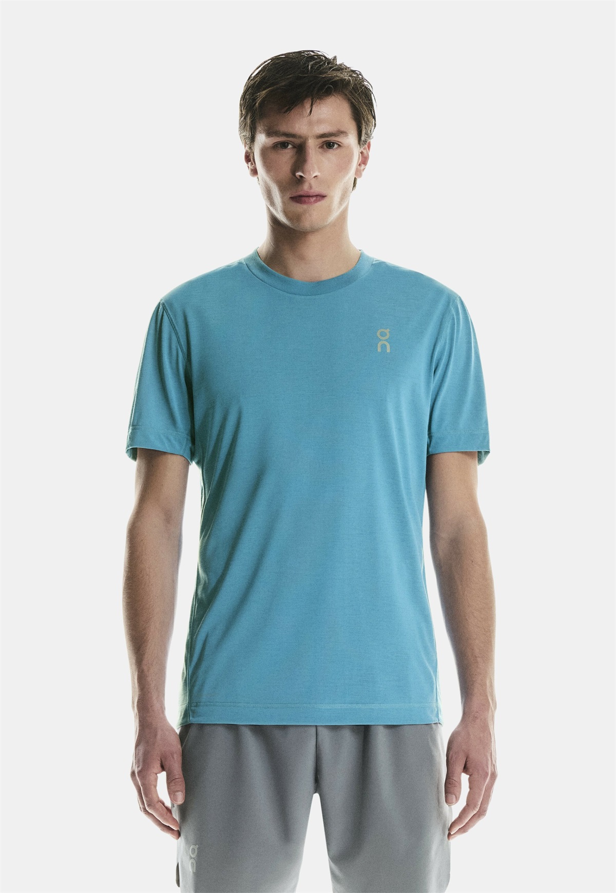 On TRAIN - T-Shirt basic - niagara/blau