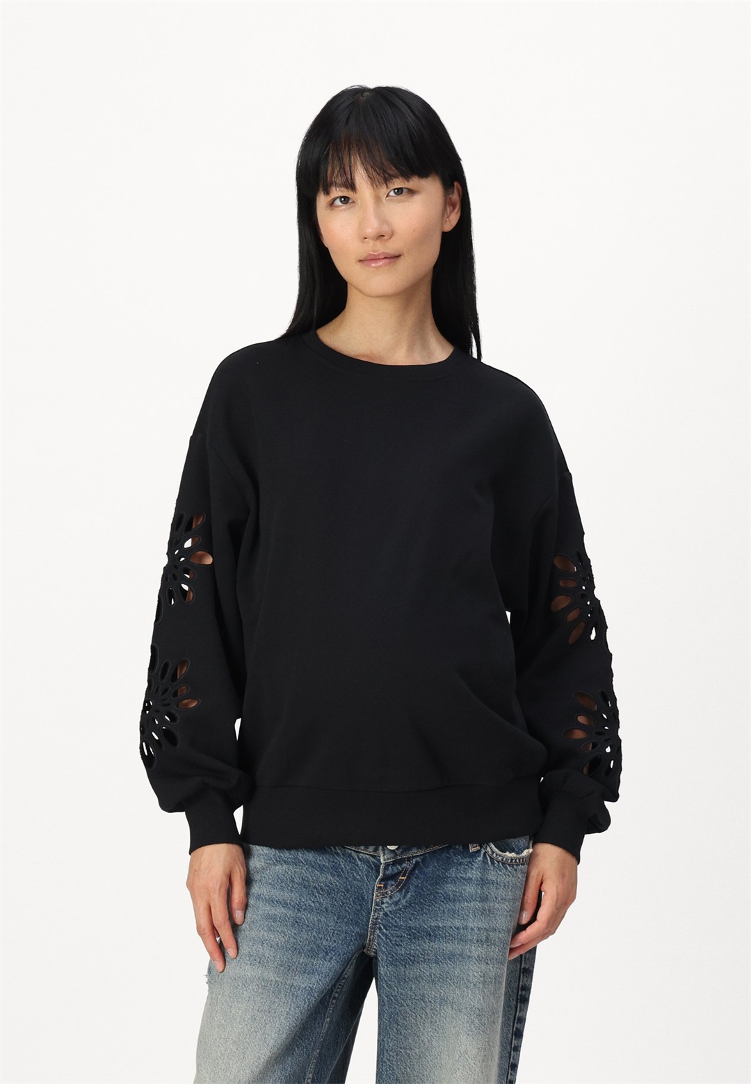 ONLY MATERNITY OLMWINNIE - Sweatshirt - black/schwarz