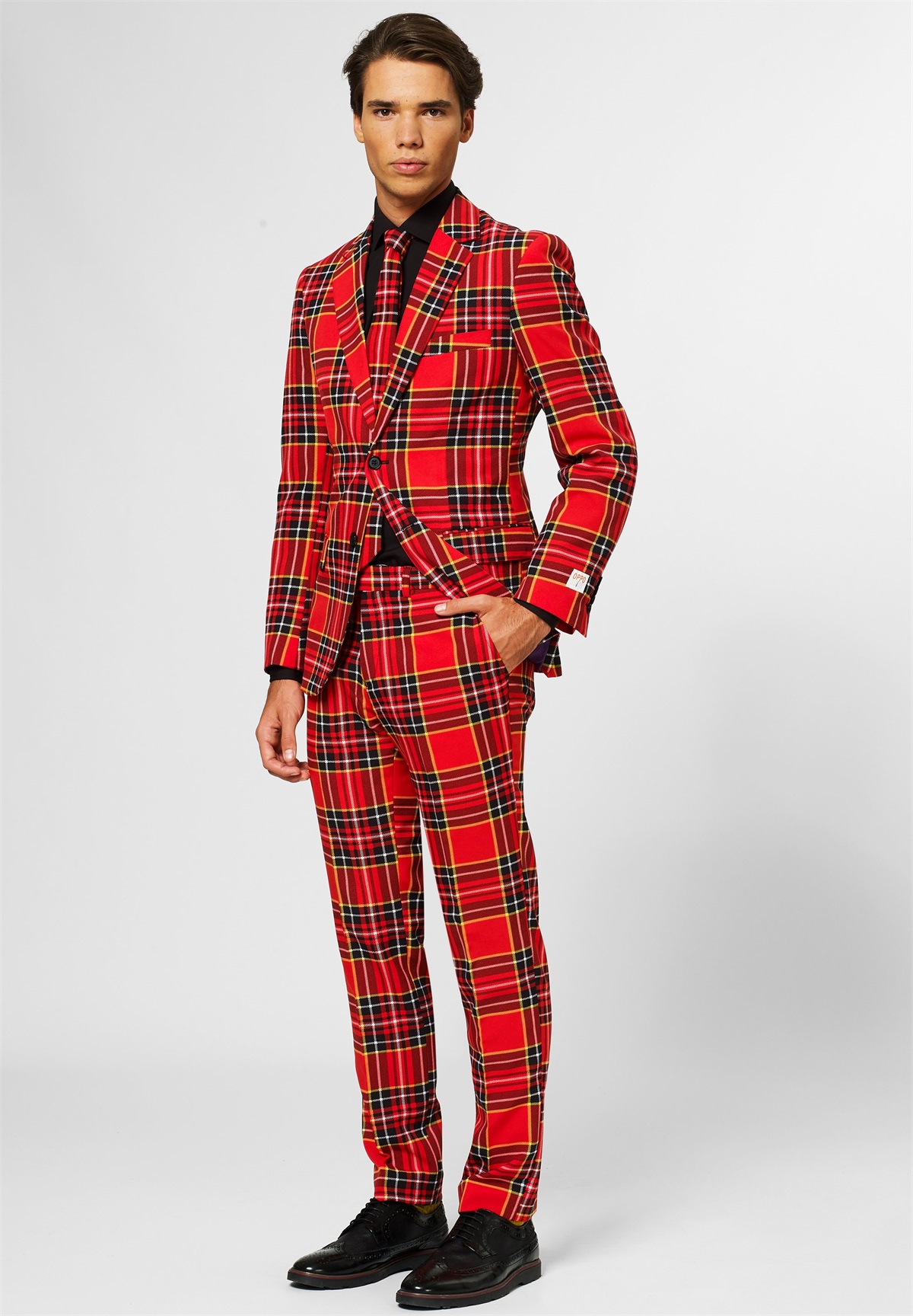 OppoSuits THE LUMBERJACK - Anzug - red/black/rot