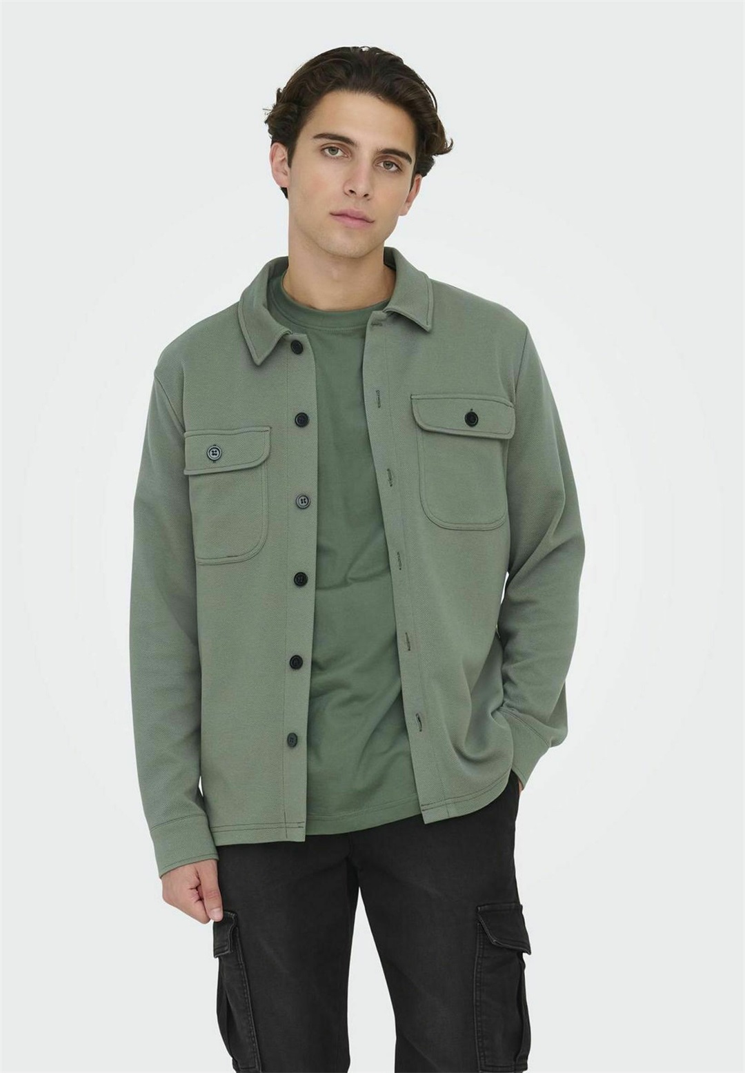Only & Sons ONSNEWKODYL OVERSHIRT - Leichte Jacke - castor gray/grau