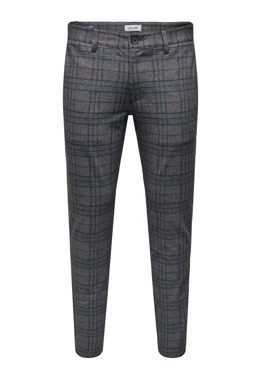 Only & Sons ONSMARK TAP CHECK PANT - Stoffhose - dress blues/dunkelblau