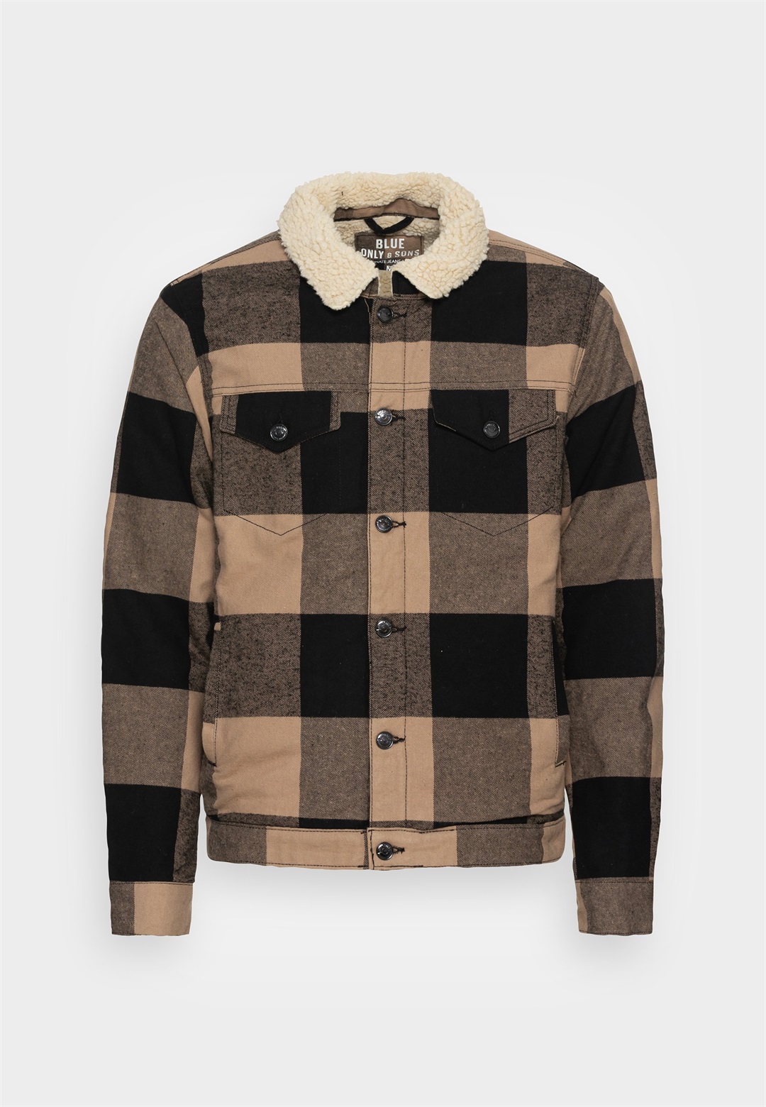 Only & Sons ONSLOUIS TRUCKER JACKET - Winterjacke - chinchilla/braun