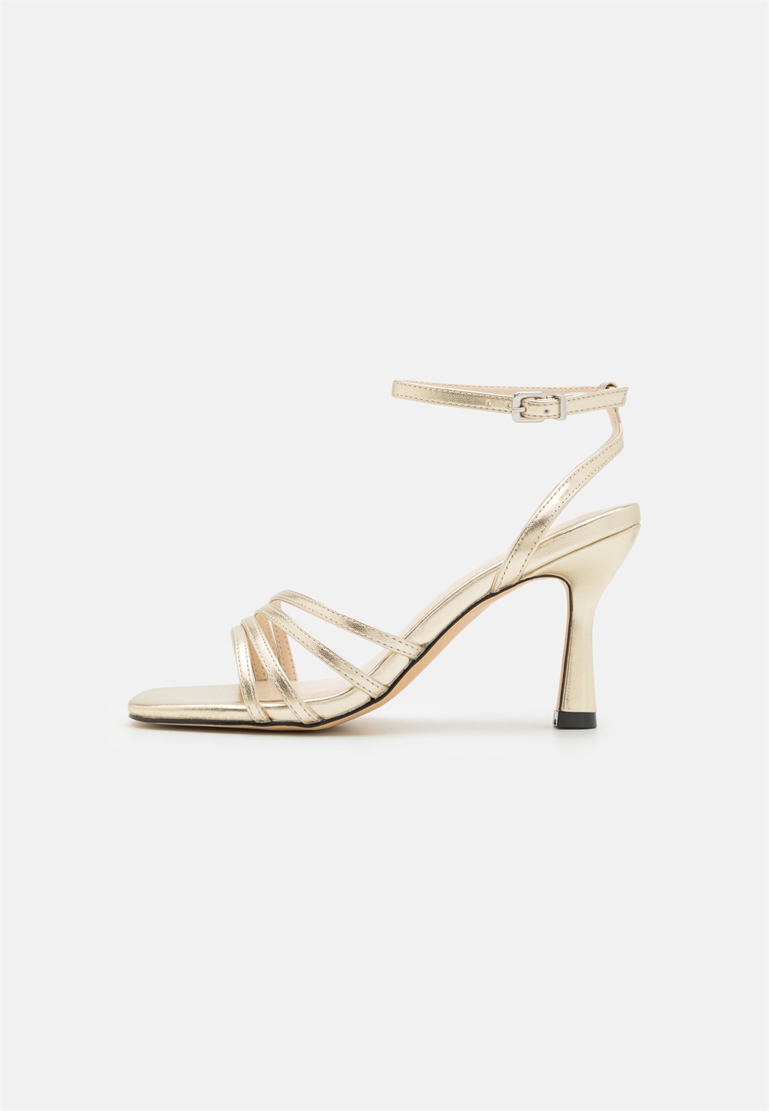 ONLY SHOES ONLAIKO STRAP HEELED - Riemensandalette - gold/goldfarben