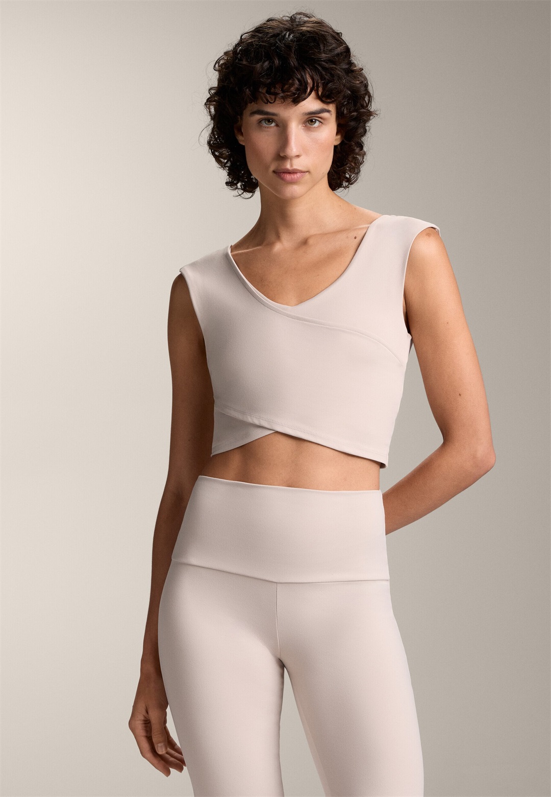 OYSHO COMFORTLUX CROSSOVER - Top - sand