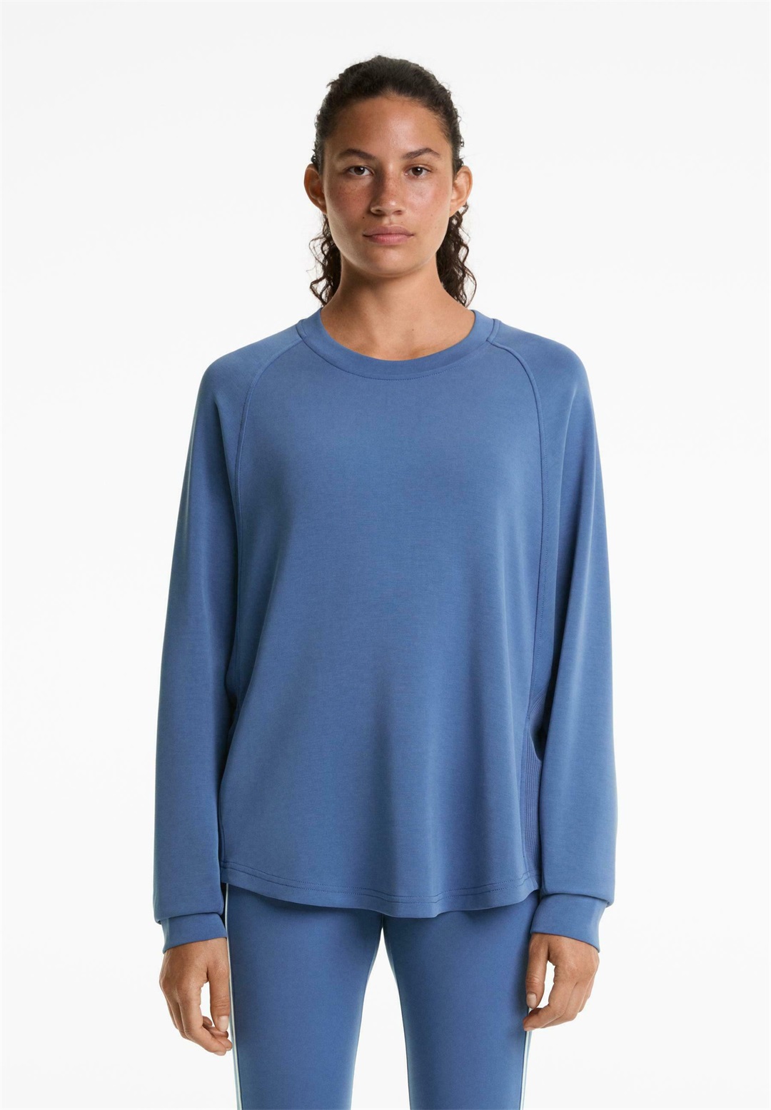 OYSHO OVERSIZE SOFT TOUCH - Sweatshirt - blue/blau