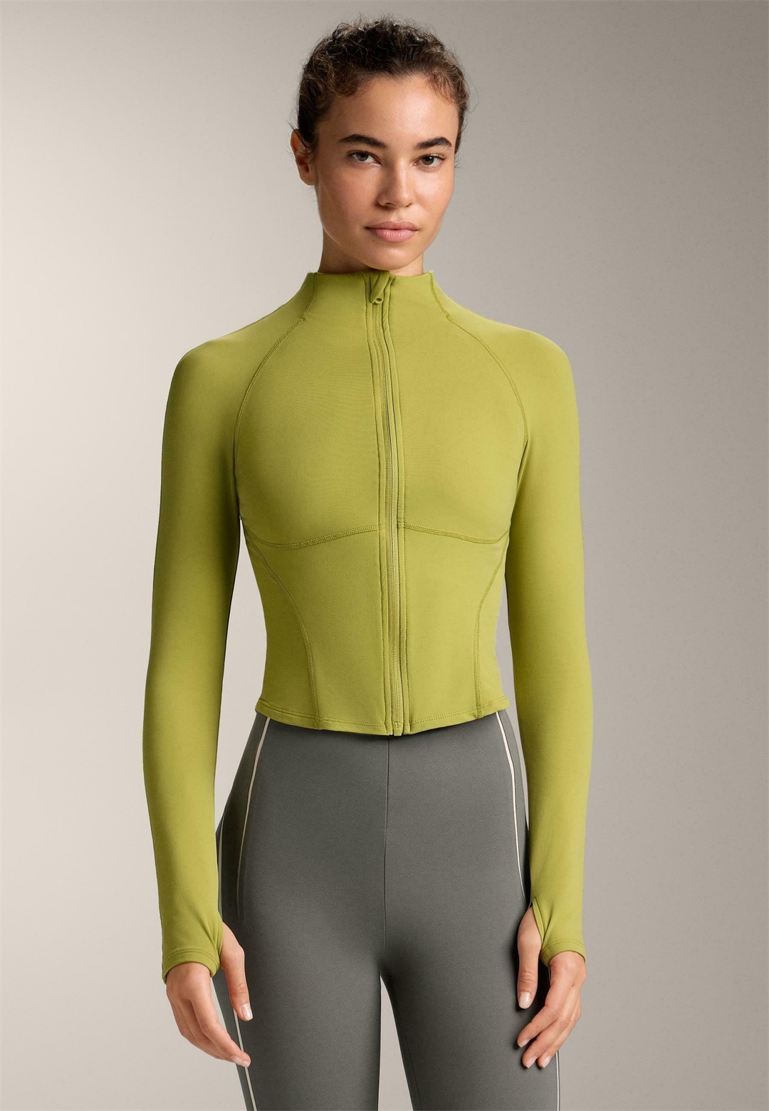 OYSHO WARMTH COMFORTLUX TECHNICAL - Trainingsjacke - neon green/neongrün