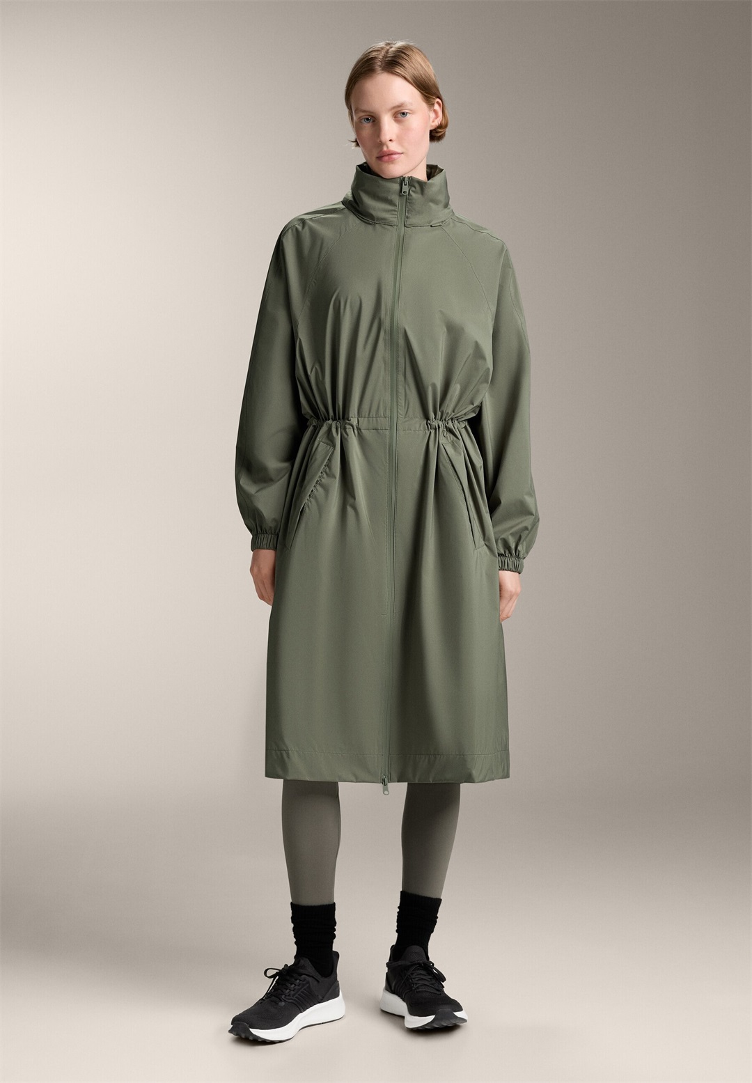 OYSHO SUPER EXTRA LIGHTWEIGHT 10K WATERPROOF PACKABLE LONG - Parka - khaki