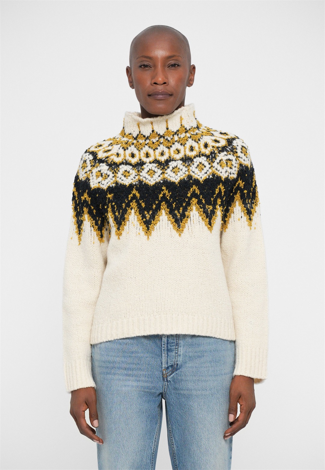 Proenza Schouler White Label LIZZY SWEATER - Strickpullover - cream/offwhite