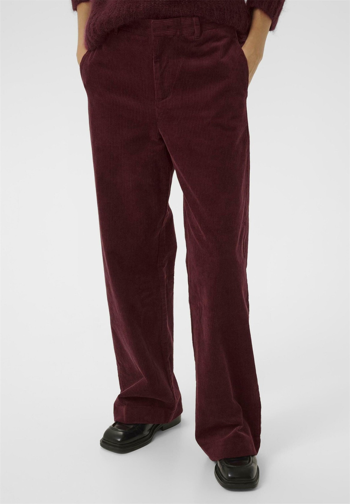Part Two CLARISSE - Stoffhose - tawny port/dunkelrot