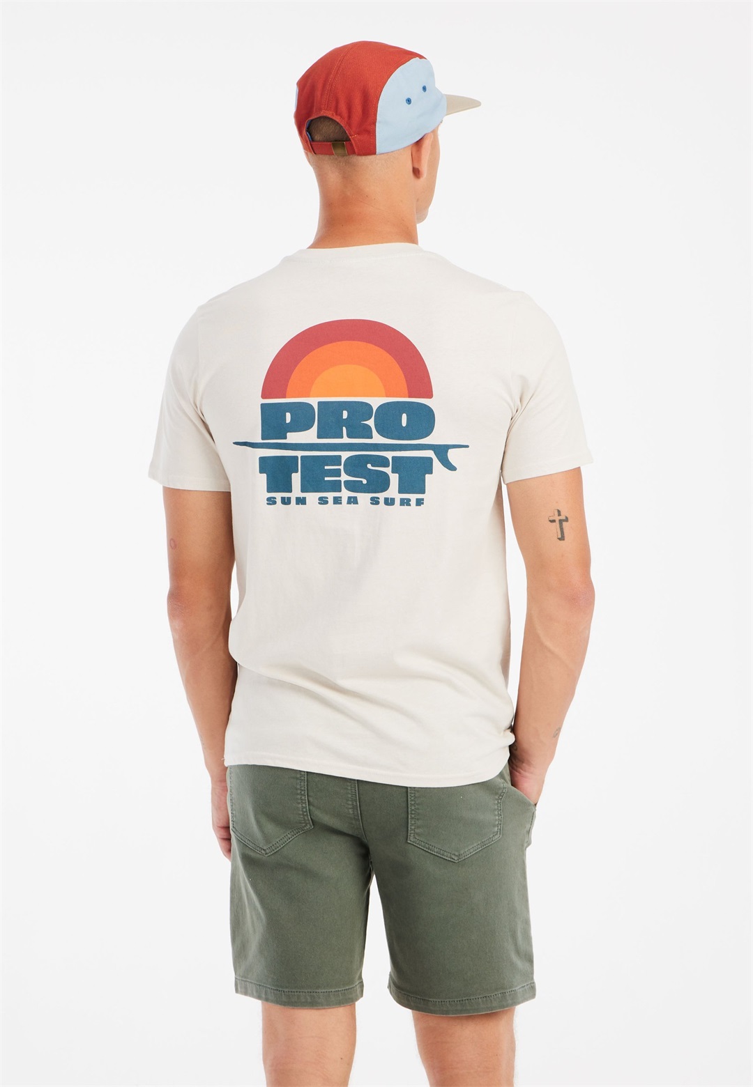 Protest T-Shirt print - kitoffwhite/offwhite