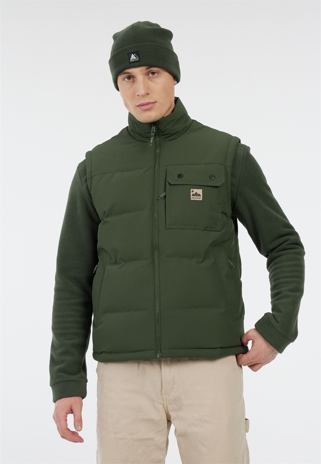Protest PILOT - Weste - kale green/grün