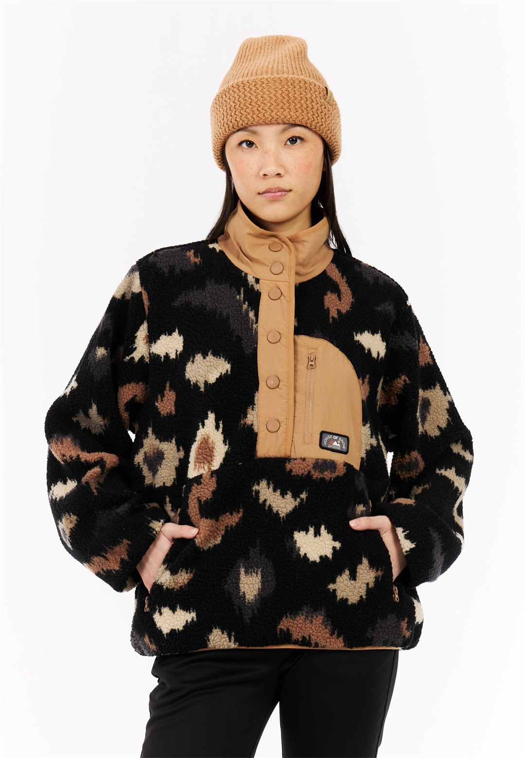 Protest XENA - Fleecepullover - true black/schwarz