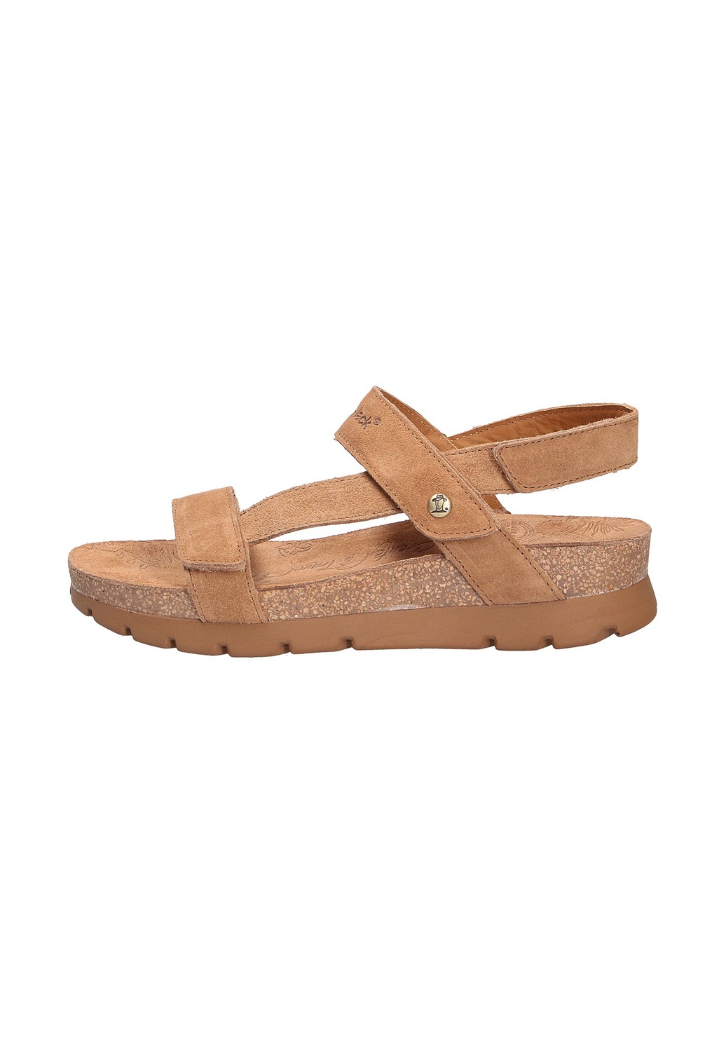 Panama Jack SELMA - Keilsandalette - b10 velour cuero / bark/taupe