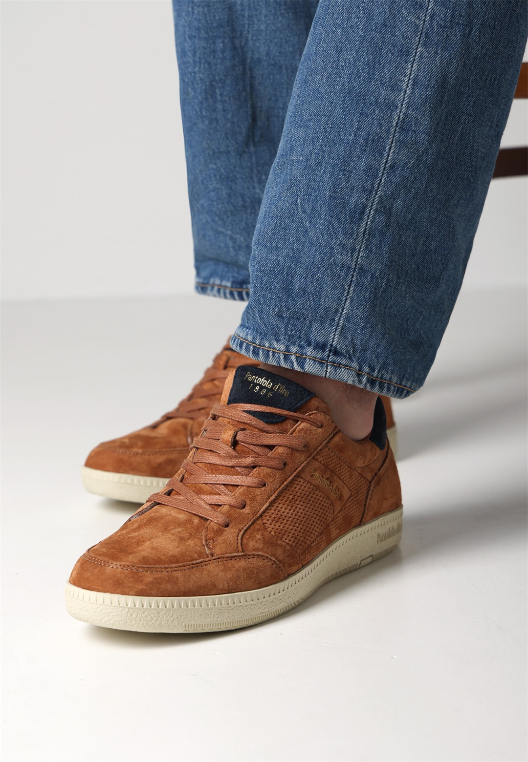 Pantofola d'Oro SNEAKER - Sneaker low - round/cognac