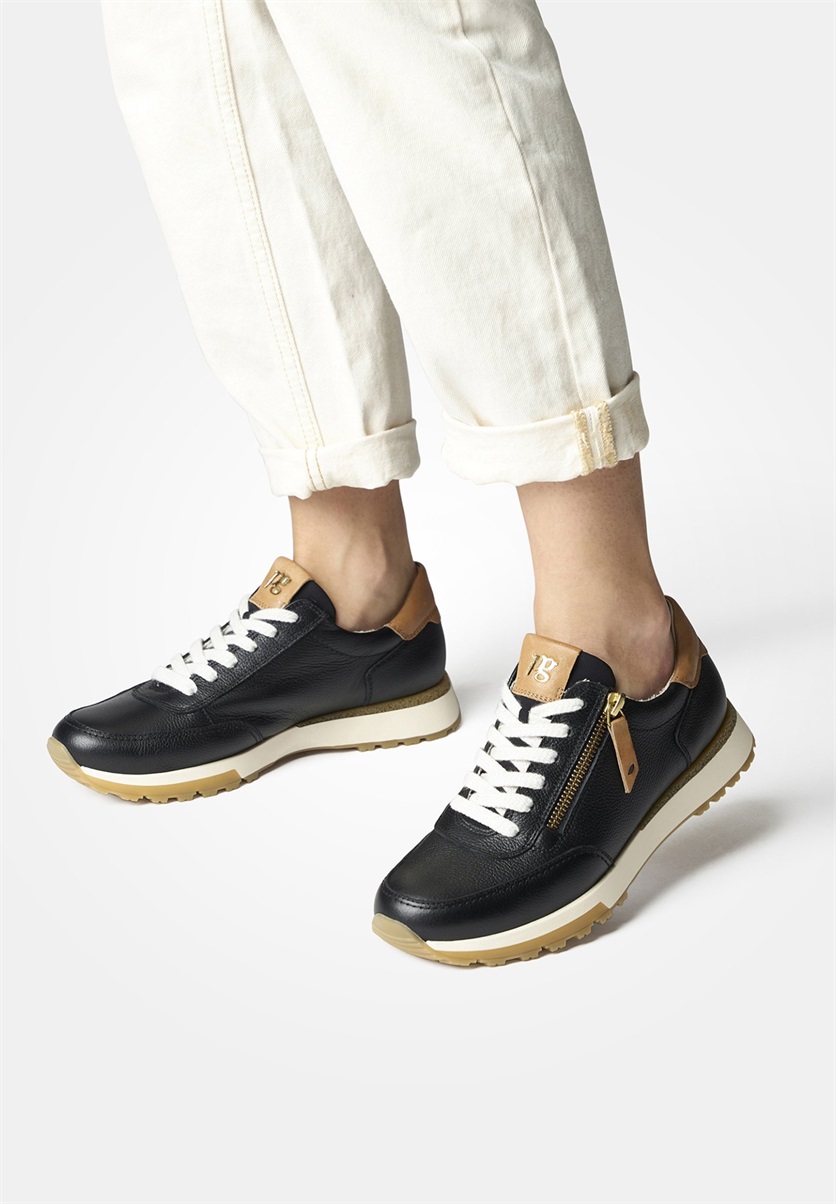 Paul Green Sneaker low - black cuoio/schwarz