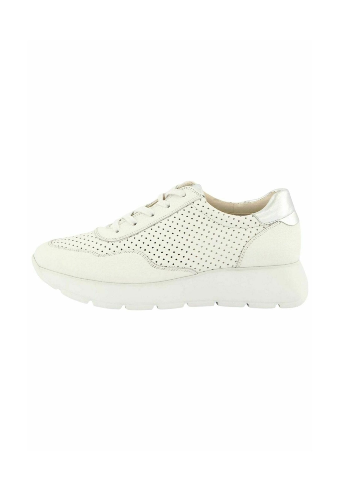 Paul Green Sneaker low - easy g nappa m white alu/weiß