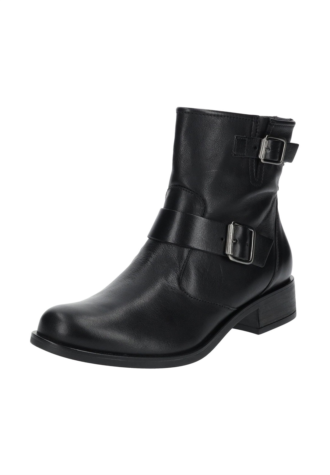 Paul Green Cowboy-/Bikerstiefelette - washed calf black/schwarz