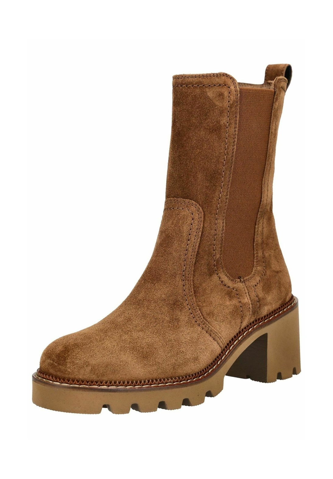 Paul Green Stiefelette - soft suede toffee/hellbraun