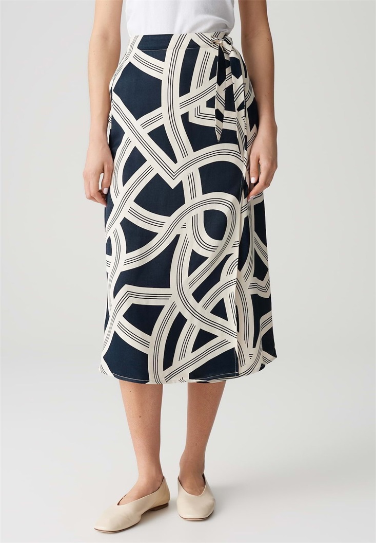 OPUS MIDI KNOT DETAIL - A-Linien-Rock - coal blue/blaugrau