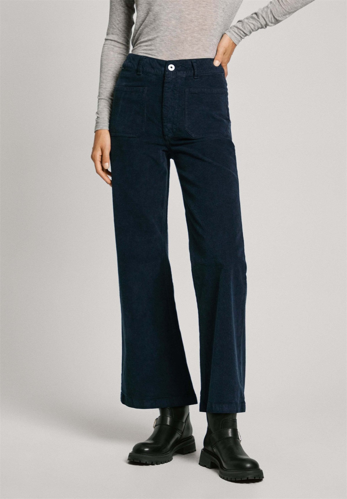 Pepe Jeans CELIA - Stoffhose - dulwich blue/dunkelblau