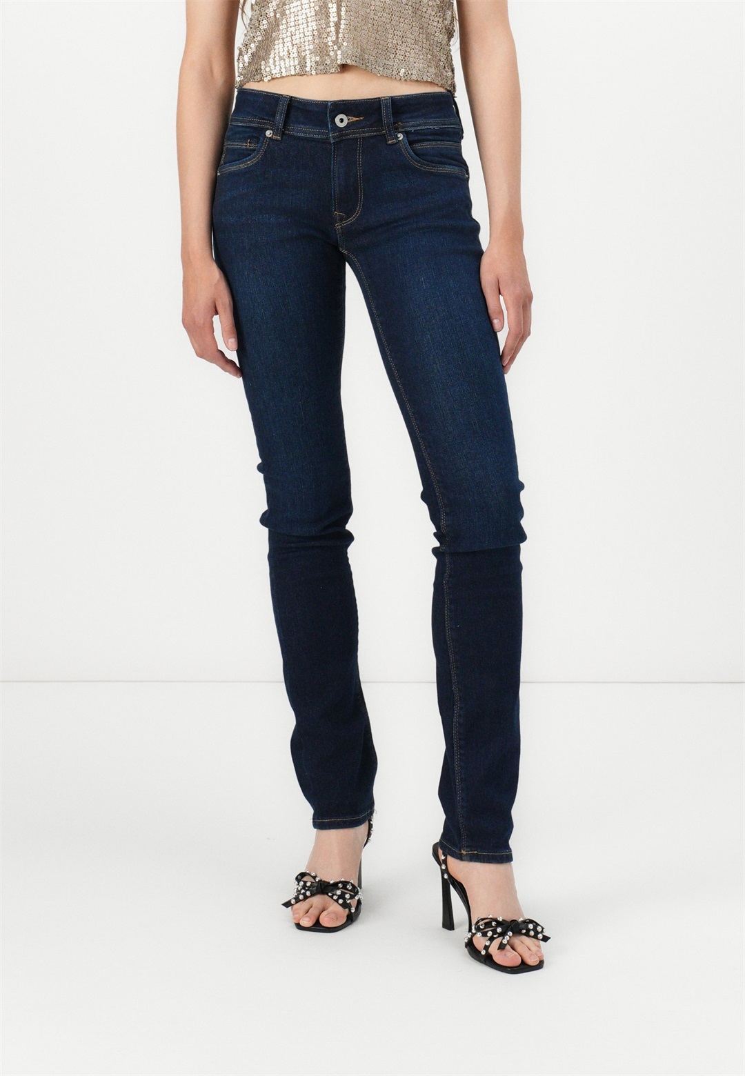 Pepe Jeans ICONIC BROOKE - Jeans Slim Fit - blue denim