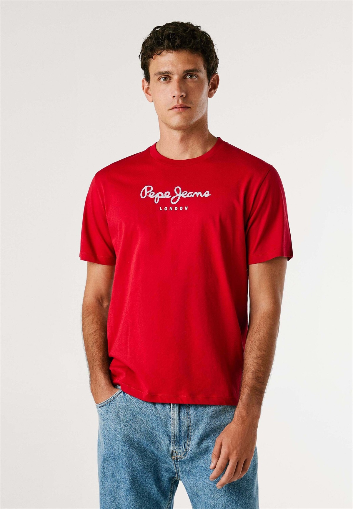 Pepe Jeans EGGO - T-Shirt print - rugby red/rot
