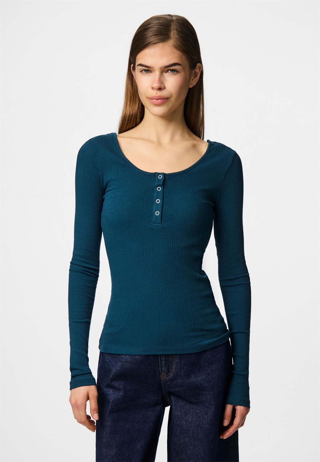 Pieces PCKITTE - Langarmshirt - reflecting pond/türkis