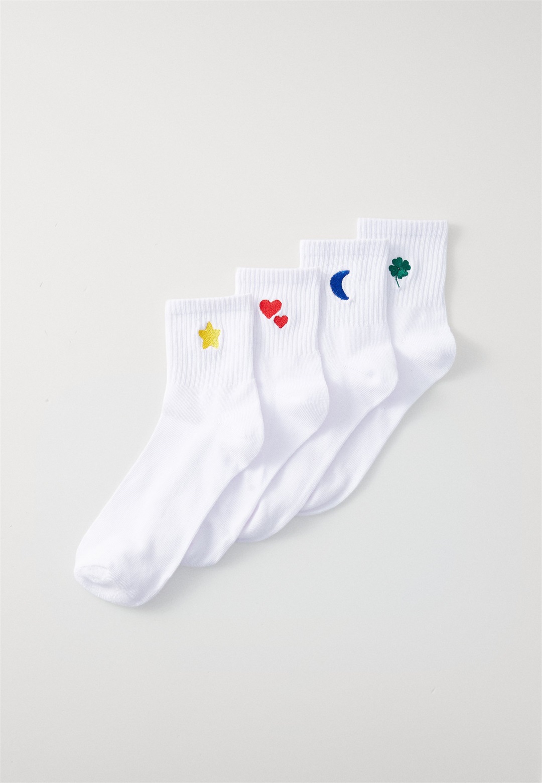 Pieces PCMOVA SOCKS 4 PACK - Socken - bright white/weiß