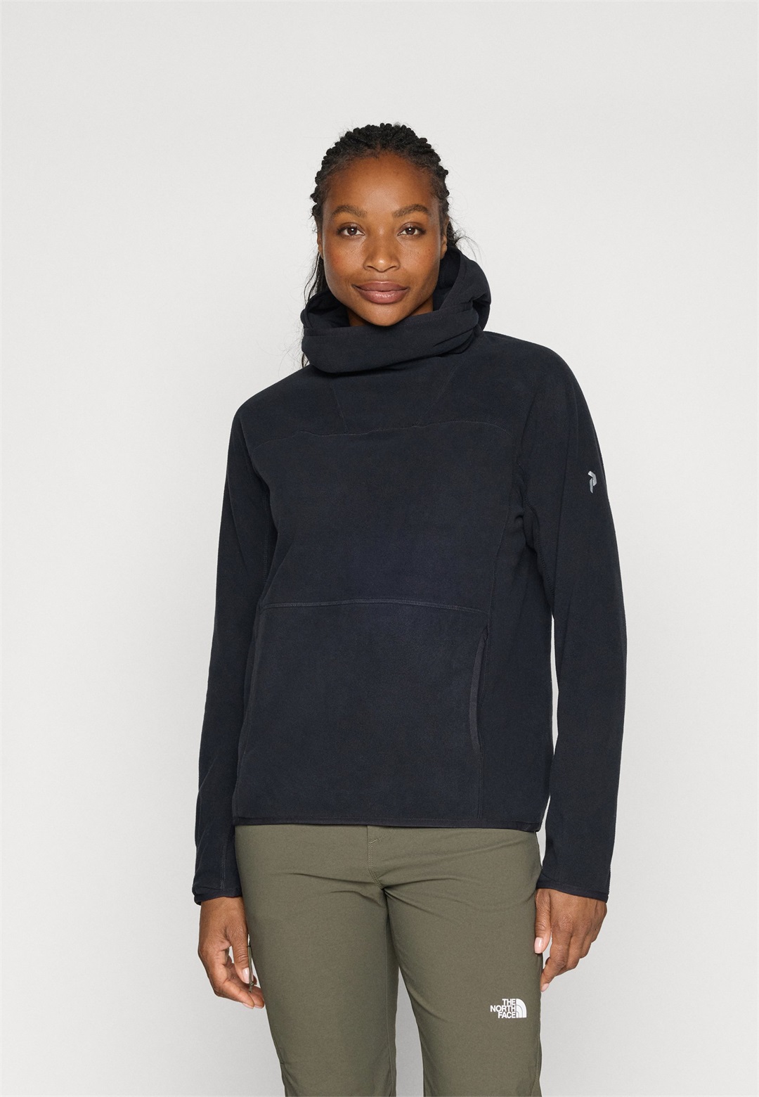 Peak Performance TREELINE HOOD - Fleecepullover - black/schwarz