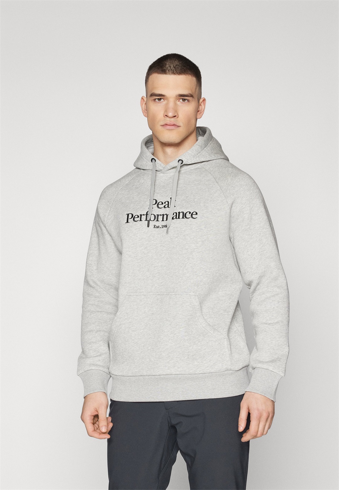 Peak Performance ORIGINAL - Kapuzenpullover - grey melange/black/grau