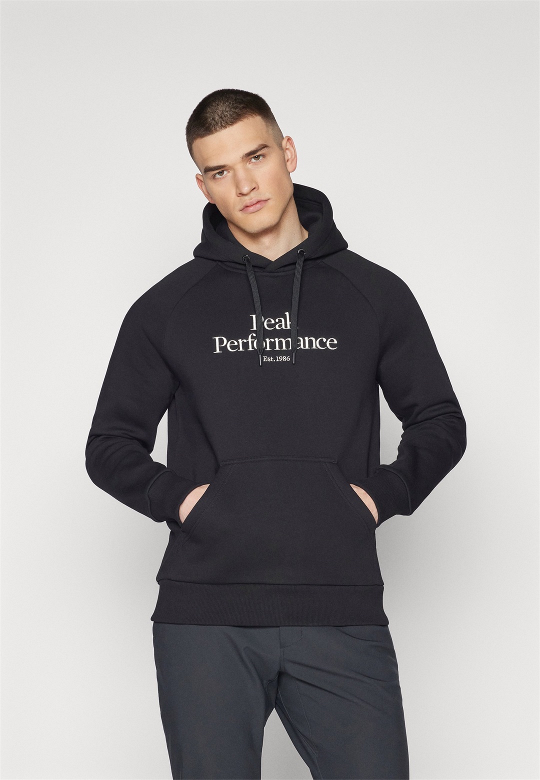Peak Performance ORIGINAL - Kapuzenpullover - black/offwhite/schwarz
