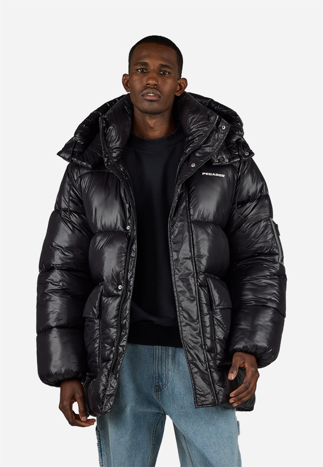 Pegador CONELL PUFFER - Wintermantel - black/schwarz