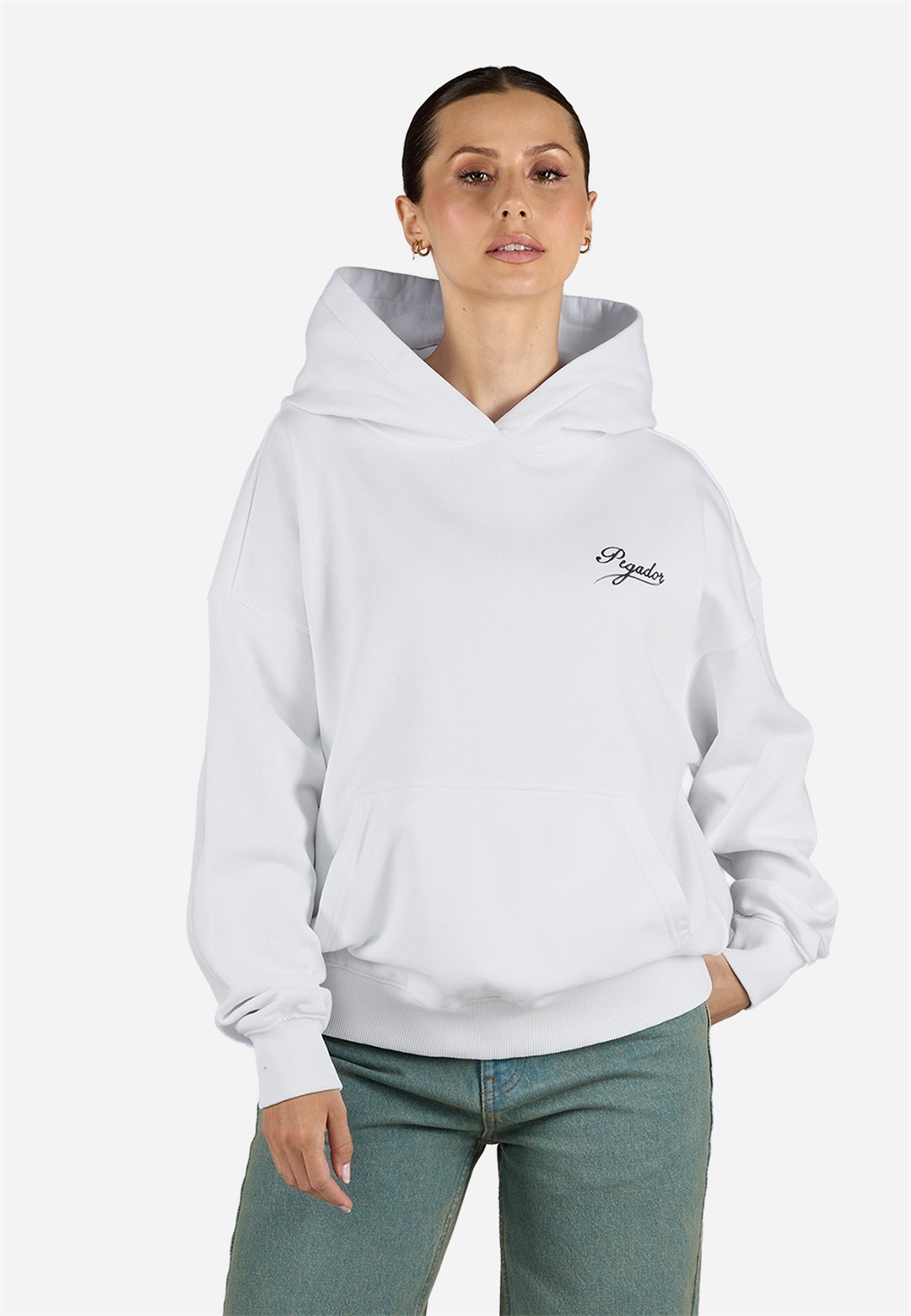Pegador PALORA OVERSIZED HOODIE - Sweatshirt - white/weiß