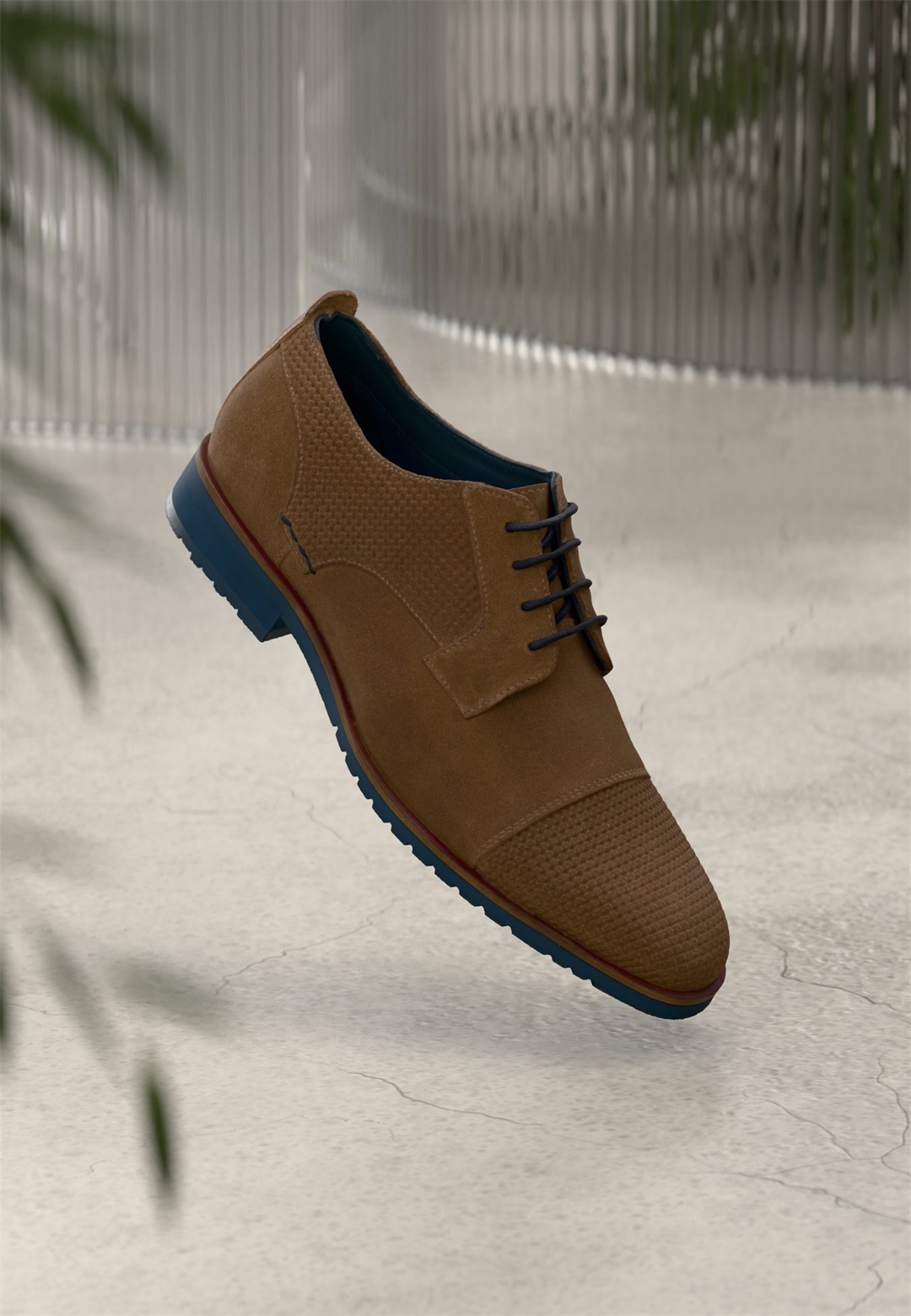 Pier One LEATHER - Schnürer - sabbia/braun