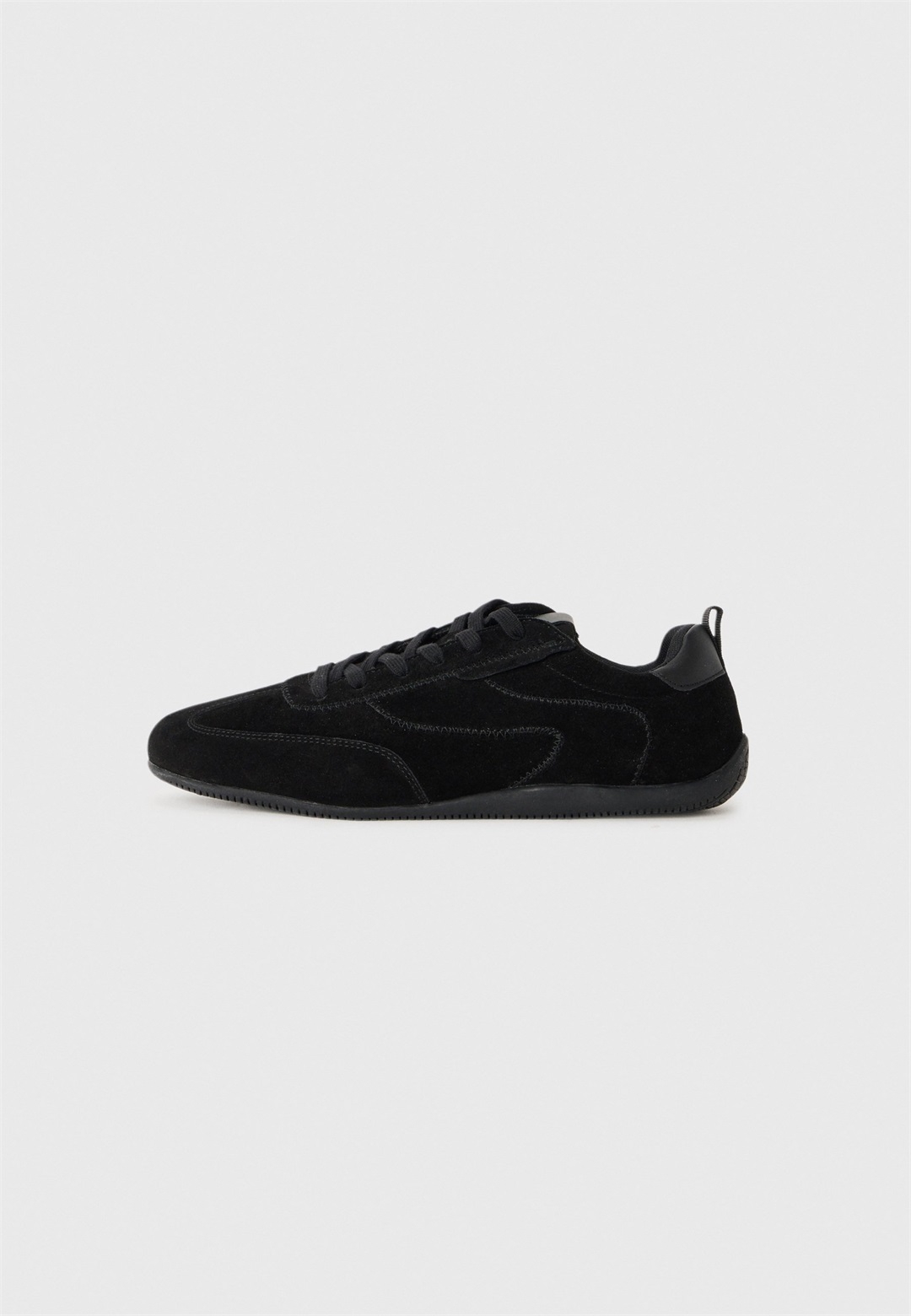 Pier One LEATHER UNISEX - Sneaker low - black/schwarz