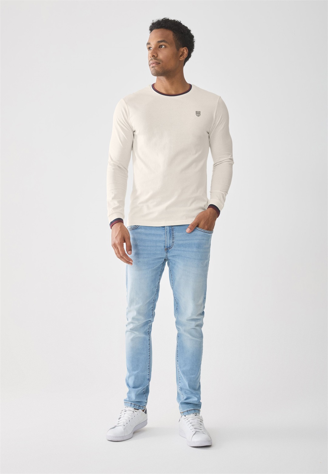 Pier One 2 PACK - Langarmshirt - Black/White/schwarz