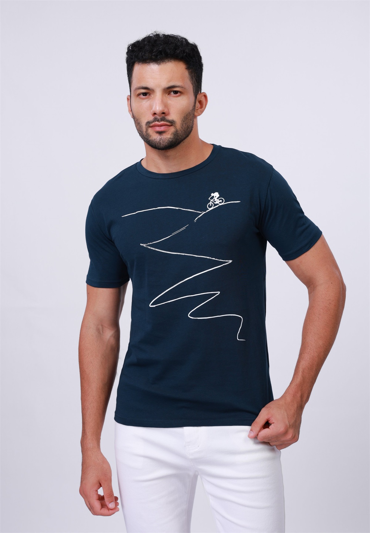 Pier One T-Shirt print - navy/dunkelblau