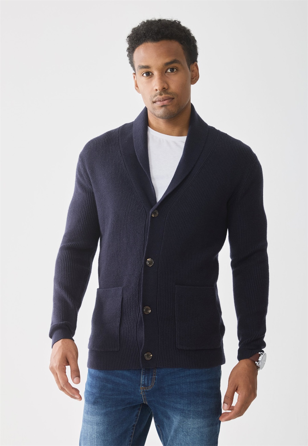 Pier One Strickjacke - dark blue/dunkelblau