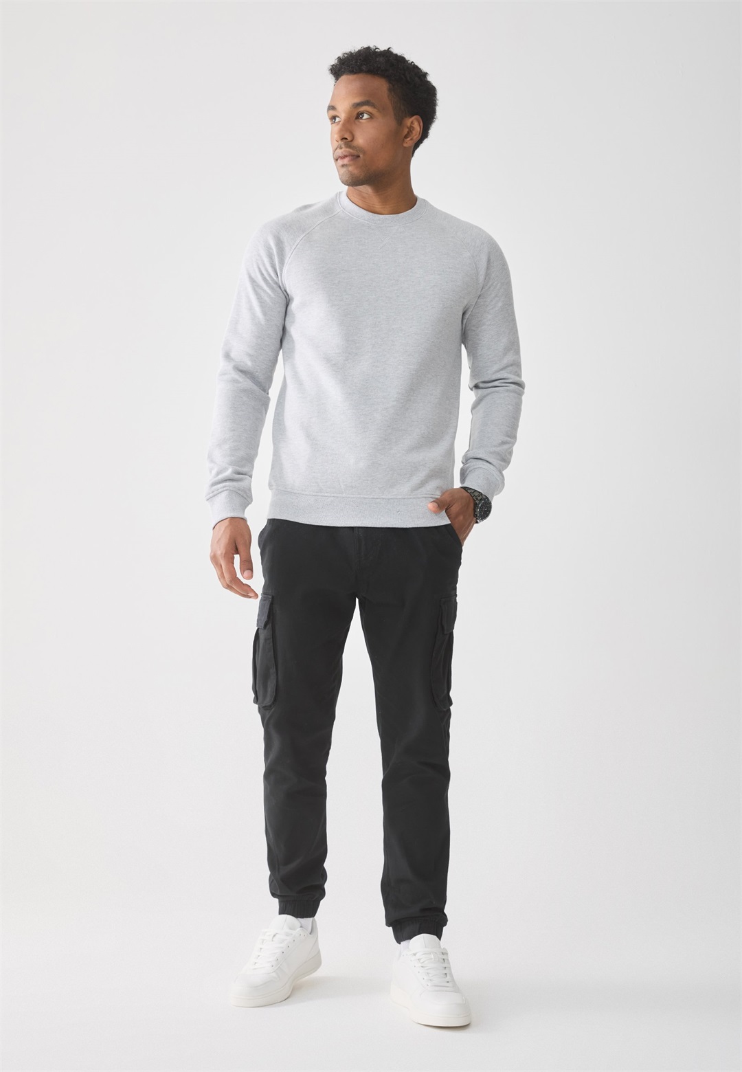 Pier One 2 PACK - Sweatshirt - navy blazer/grey melange/dunkelblau