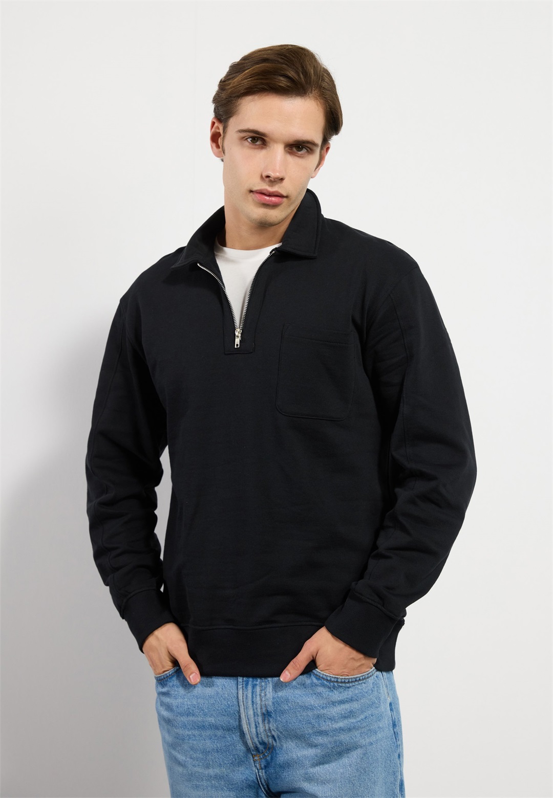 Pier One Sweatshirt - black/schwarz
