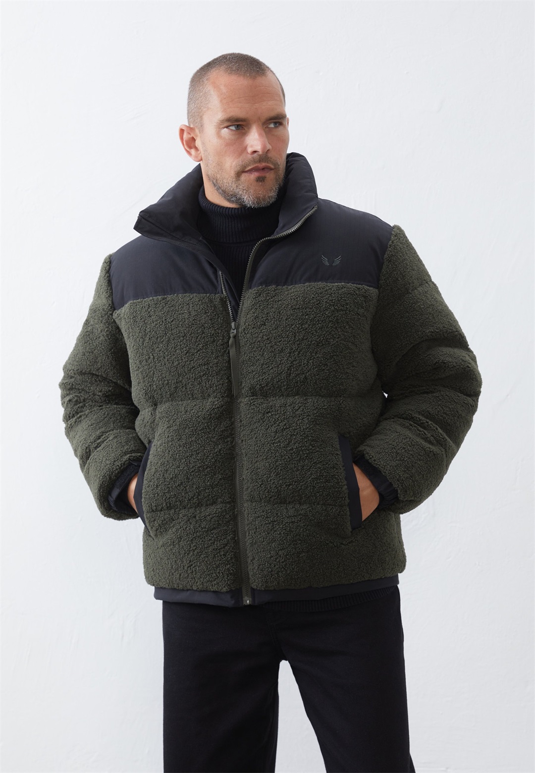 Pier One NYLON BLOCKING - Winterjacke - teal/black/petrol