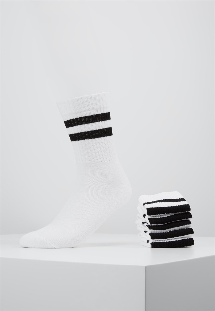 Pier One 5 PACK - Socken - white/weiß