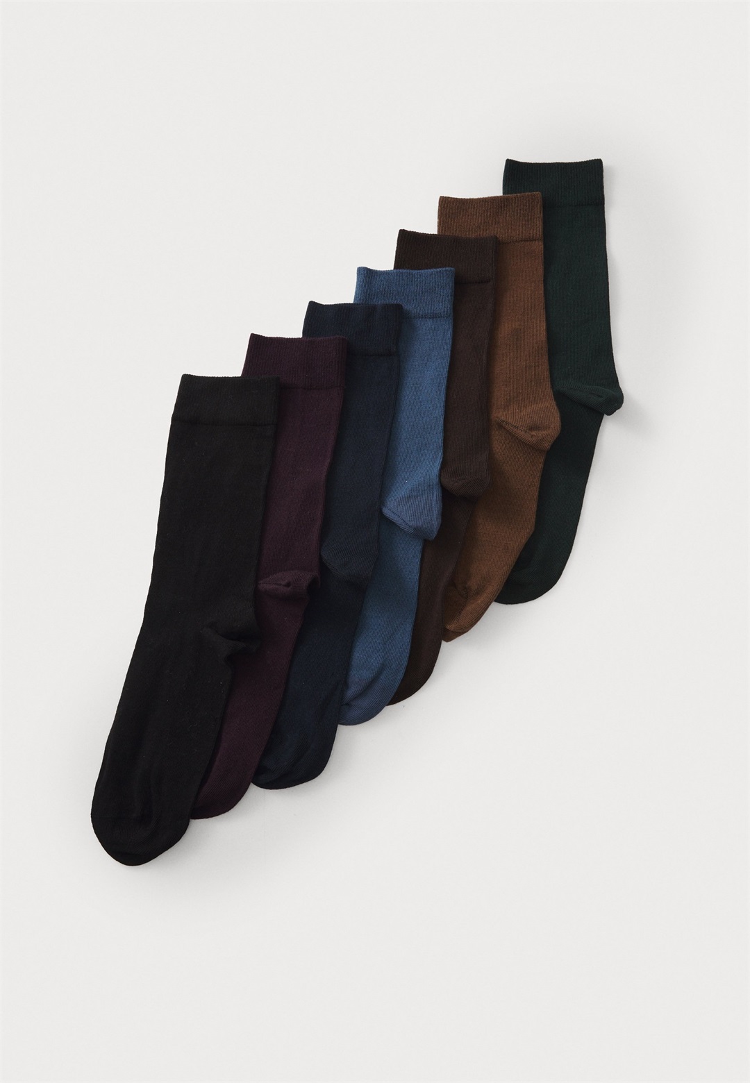 Pier One 7 PACK - Socken - black/bordeux/darkblue/darkgreen/schwarz