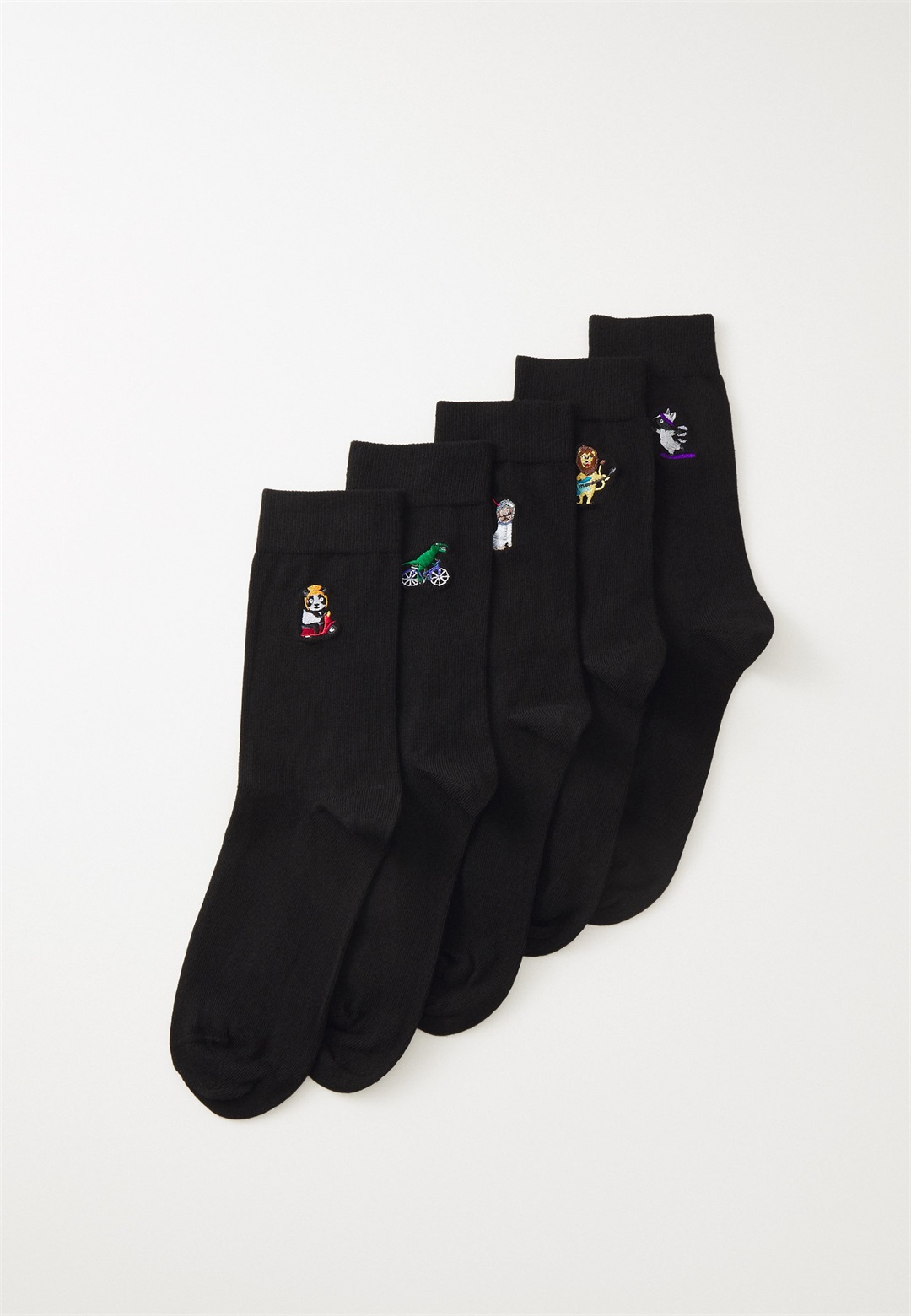 Pier One 5 PACK - Socken - black/schwarz