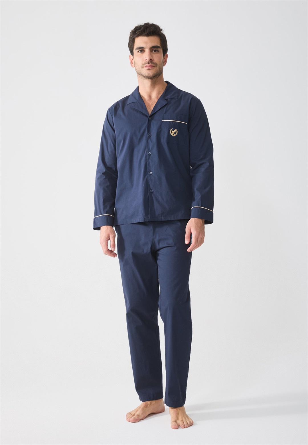 Pier One SET - Nachtwäsche Set - dark blue/dunkelblau