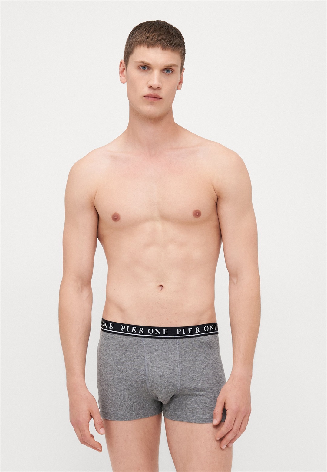 Pier One 12 PACK - Boxer Briefs - black/grey melange/schwarz