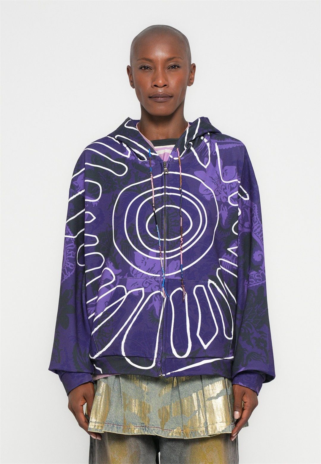 Paolina Russo MEDIEVAL HOODIE - Sweatjacke - purple/lila